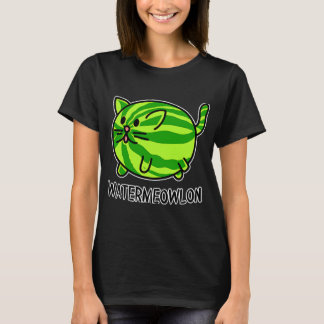 Camiseta Adorável Gato Engraçado de Watermeowlon