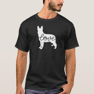 Camiseta Adorável German shepherd Adorando Mulheres