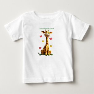 Camiseta Adorável Giraffe Baby Tee