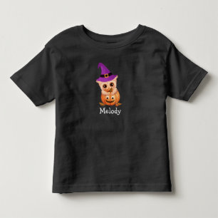 Camiseta Adorável Halloween Baby Owl Toddler