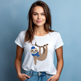 Camiseta Adorável Hanukkah Sloth