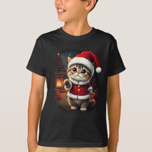 Camiseta Adorável Kit de Natal Santa Claus Adorável