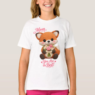 Camiseta Adorável Mãe Raposa Você É A Melhor Dia Das Mães