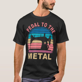 Camiseta Adorável Máquina de Costura a Pedal Antiga e Retrô