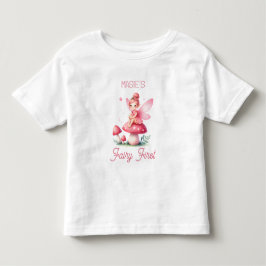 Camiseta Adorável marco "Fada Primeiro" Primeiro Aniversári