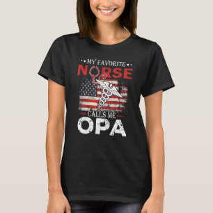 Camiseta Adorável Minha Enfermeira Favorita Me Chama Opa St