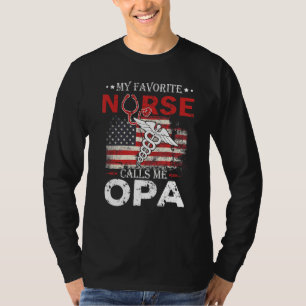 Camiseta Adorável Minha Enfermeira Favorita Me Chama Opa St