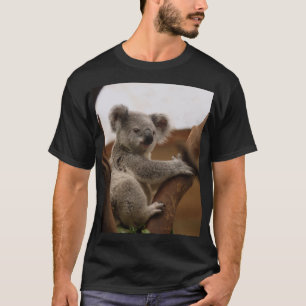 Camiseta Adorável olhar Koala no galho