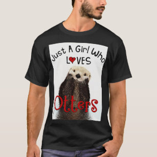 Camiseta Adorável Otter Só Uma Menina Que Ama Otters, Outra