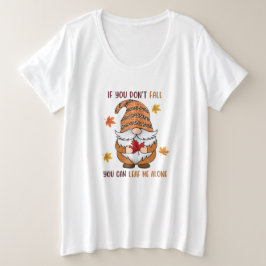 Camiseta Adorável Outono Doce Outono/Gnome