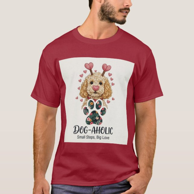 Camiseta adorável para amantes de cães (Frente)