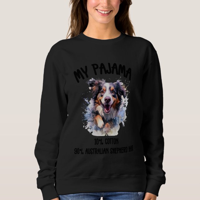 Camiseta Adorável Pastor Australiano - Design de Cachorro p (Frente)