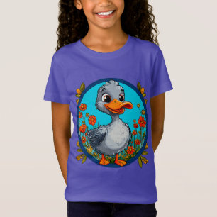 Camiseta Adorável patinho de desenho animado
