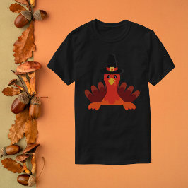 Camiseta Adorável Peregrino Turquia Ação de Graças