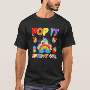 Camiseta Adorável Pop De Aniversário Pop De Bir De Brinqued