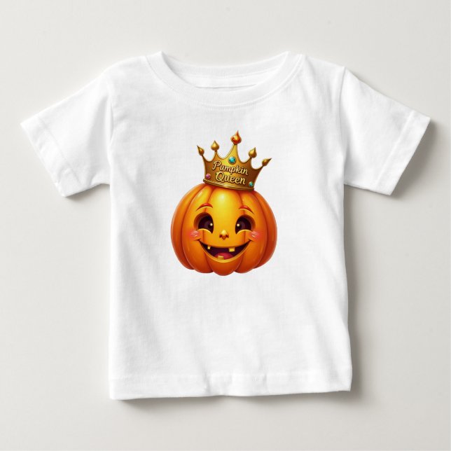 Camiseta Adorável Queda do Bebê da Abóbora (Frente)