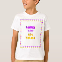 Adorável Roxo e Amarelo Hakuna Matata Bebês Crianç
