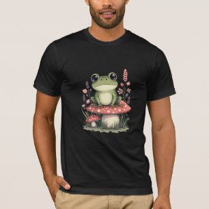 Camiseta Adorável Sapo Cottagecore Ético para Nature Lov