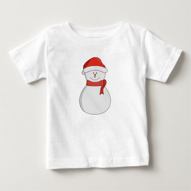 Camiseta Adorável Snowman (Frente)