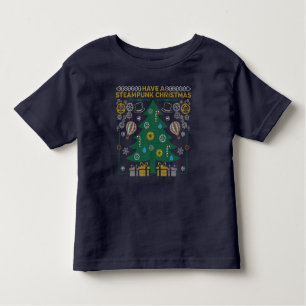 Camiseta Adorável Steampunk Ugly Christmas Sweater