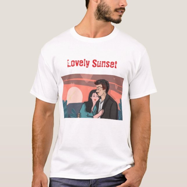 Camiseta Adorável Sunset (Frente)
