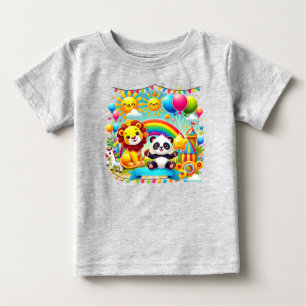 Camiseta "Adorável Tee de Aniversário para Crianças"