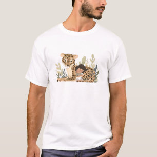Camiseta Adorável Tigre Animal Adorável Abraçar Enigma Engr