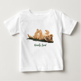 Camiseta Adorável Trabalho de arte de Leão de Bebê - Nurser