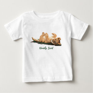 Camiseta Adorável Trabalho de arte de Leão de Bebê - Nurser