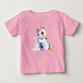 Camiseta Adorável Unicórnio Arco-Íris Fantasia Mágica