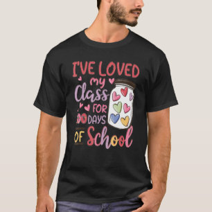Camiseta Adorei A Minha Classe Durante 100 Dias Amo O Meu C