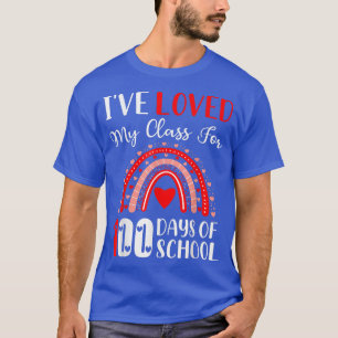 Camiseta Adorei a minha turma durante 100 dias.