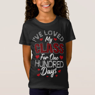 Camiseta Adorei minha turma por cem dias de Xadrez vermelha
