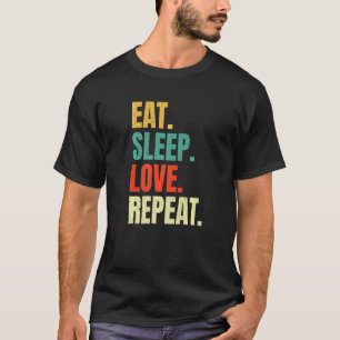 Camiseta Adormecer Com Amor Retrô Homens Vintage Mulheres