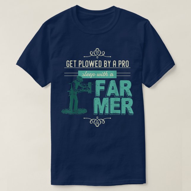 Camiseta Adormecer Pró Com Um Fa De Trator Farmer (Frente do Design)