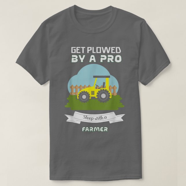 Camiseta Adormecer Pró Com Um Fa De Trator Farmer (Frente do Design)