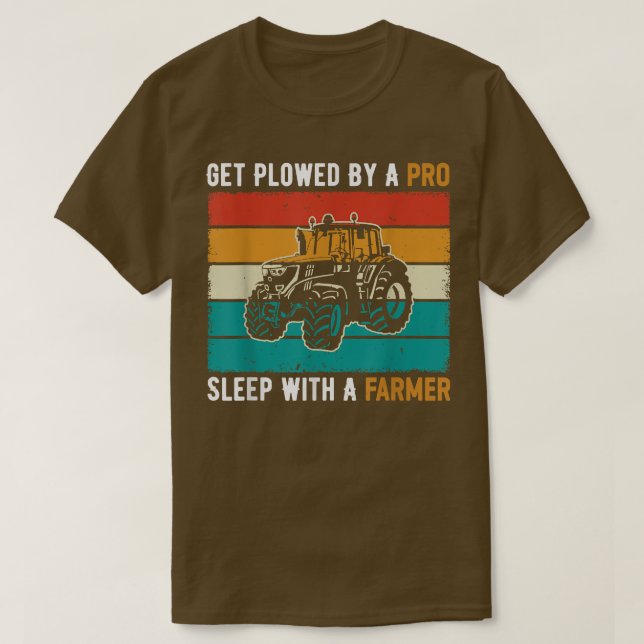 Camiseta Adormecer Pró Com Um Trator Farmador (Frente do Design)