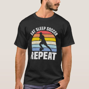 Camiseta Adormecer Soccer Repetir Vintage Retro Futebol