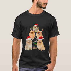 Camiseta Adorno de árvore de Natal engraçado do Pomerânia C