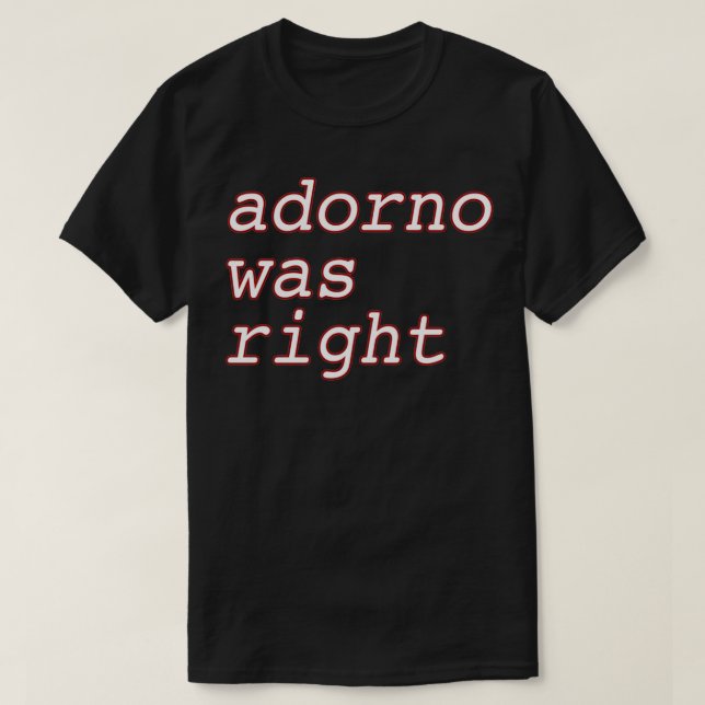Camiseta Adorno Estava Certo (Frente do Design)