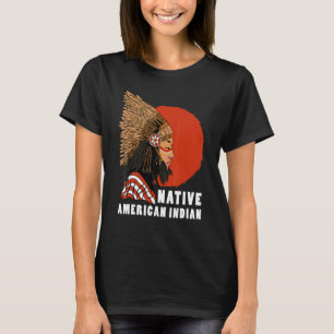Camiseta Adorno Indígena Indiano Cabeça Nativo Americano In