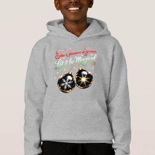 Camiseta Adorno Mágico de Natal para Meninos Frio Neve Fest