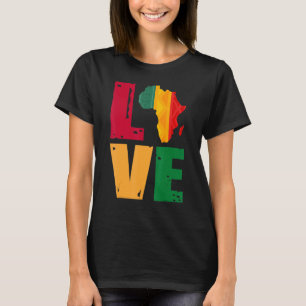 Camiseta Adoro a África negra História africana