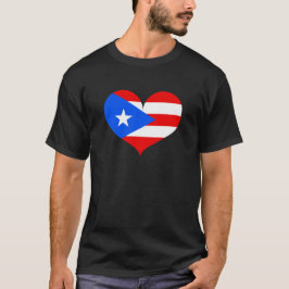 Camiseta Adoro a bandeira de Porto Rico