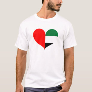 Camiseta Adoro a bandeira dos Emirados Árabes Unidos