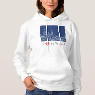 Camiseta Adoro a Catedral da Arquitetura de Volkovysk na Bi