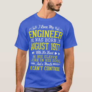 Camiseta Adoro A Minha Engenheiro De Que Ele Foi Nascer Em