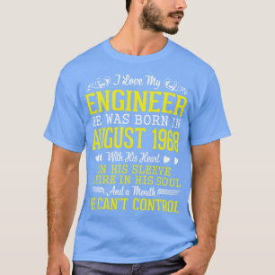 Camiseta Adoro A Minha Engenheiro De Que Ele Foi Nascer Em 
