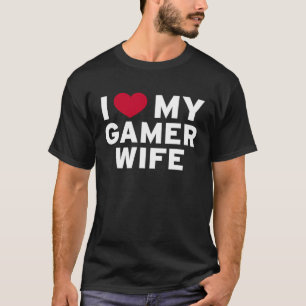 Camiseta Adoro a minha mulher jogadora para as vossas mulhe