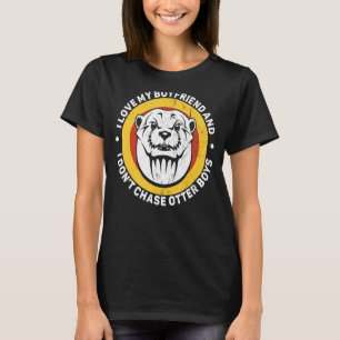 Camiseta Adoro a minha namorado, não persigo os outros rapa